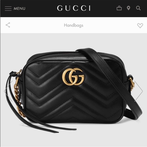 Gucci Black and Gold Quilted Crossbody Bag - Picture 7 of 11
